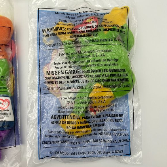 Vintage McDonalds Happy Meal Beanie Babies Sealed - Picture 3 of 7